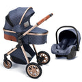 All-in-One Luxury Stroller: Versatile 3-in-1 High Landscape Pram with Reversible Seat Mode