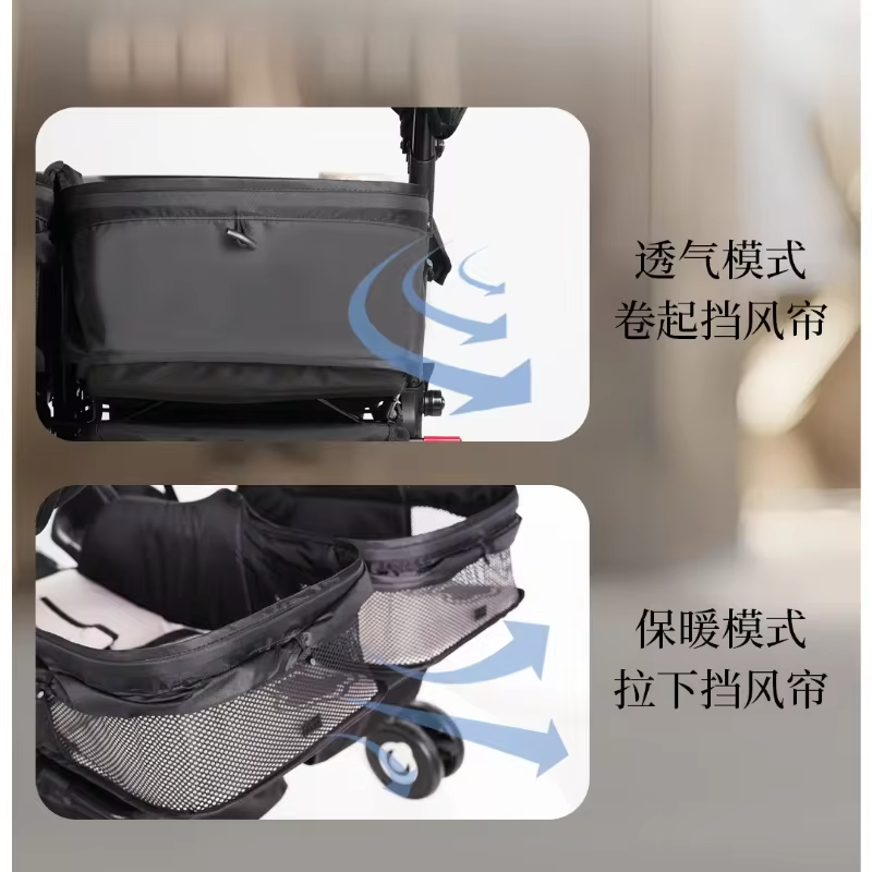 2025 New Twin Baby Stroller Can Sit, Lie, Foldable Stroller Lightweight High View Stroller