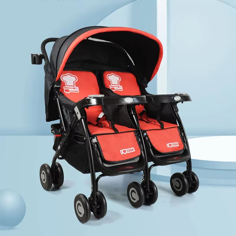 2025 New Twin Baby Stroller Can Sit, Lie, Foldable Stroller Lightweight High View Stroller