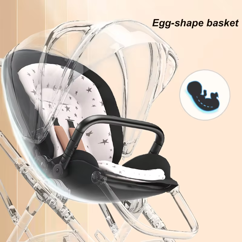 2026 New Arrival Convertible Baby Stroller For Toddler Newborn High Landscape Baby Pushchair With Reversible Seat