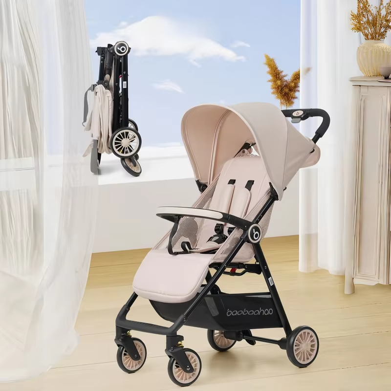 Portable Baby Stroller Lightweight Foldable Sit-Lie down Mesh Design Cool Breathable for Comfortable Riding