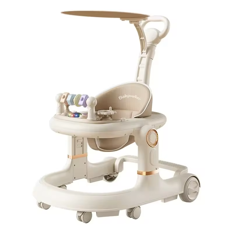 Baby Walker Multifunction Anti Tip Glide Stroller Boys Girls Sit Push