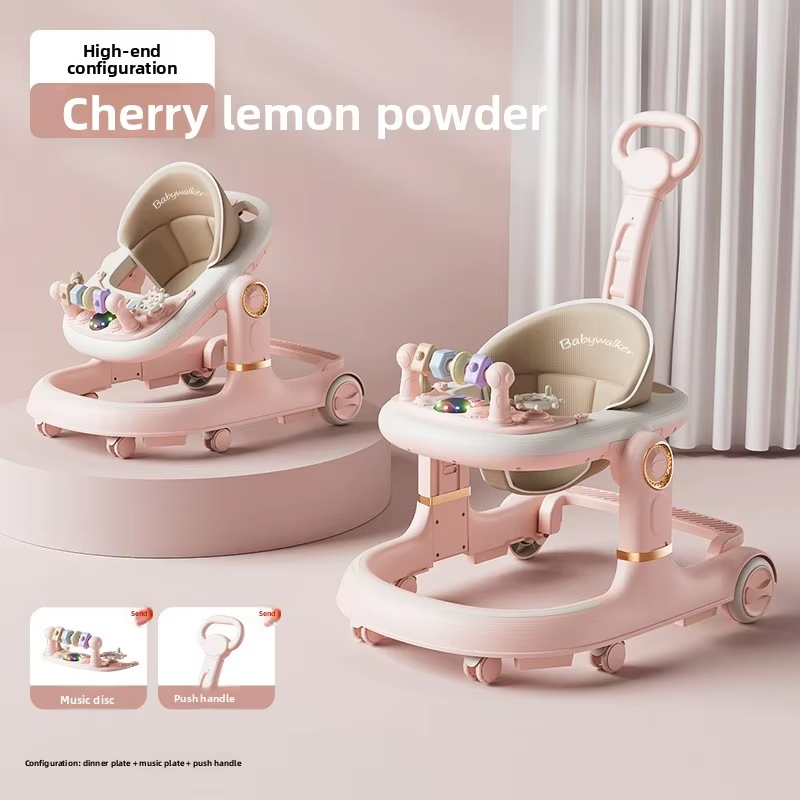 Baby Walker Multifunction Anti Tip Glide Stroller Boys Girls Sit Push