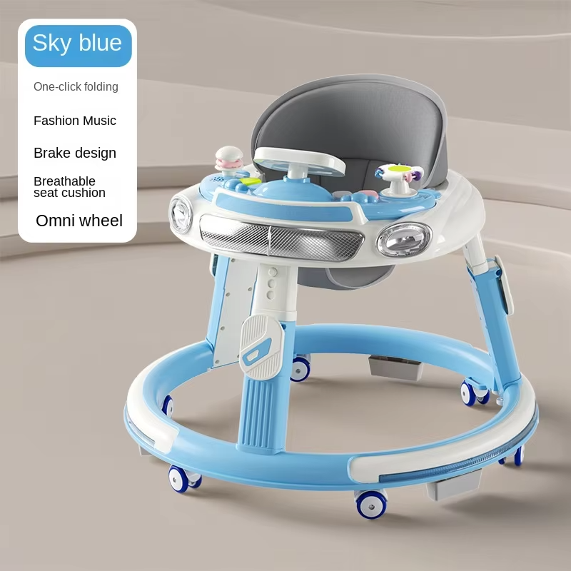 Lazychild Baby Walker 9 Speed Adjustment For Infants 6 18 Months Anti Rollover And Anti O Leg Walking Aid Multi Functional Baby