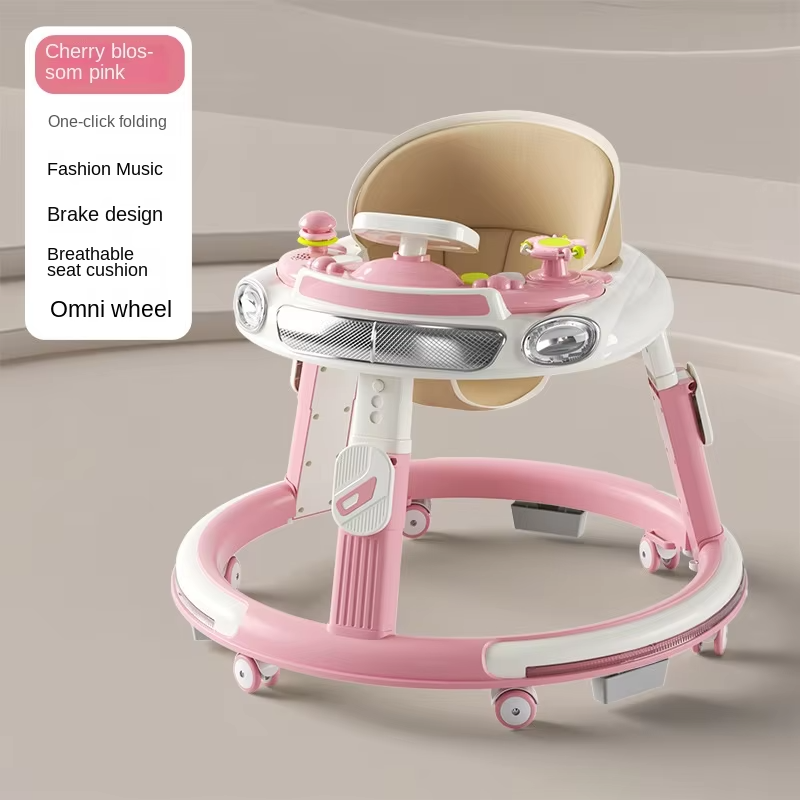 Lazychild Baby Walker 9 Speed Adjustment For Infants 6 18 Months Anti Rollover And Anti O Leg Walking Aid Multi Functional Baby