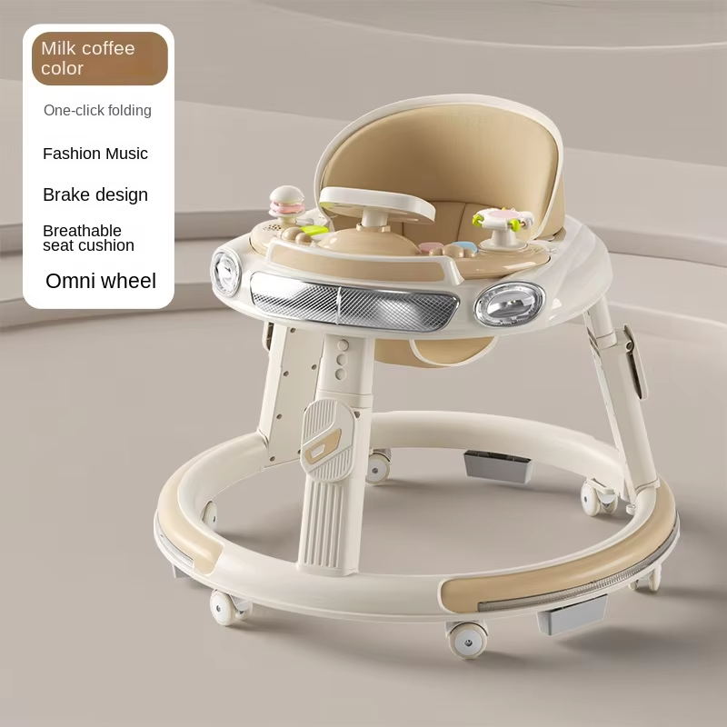 Lazychild Baby Walker 9 Speed Adjustment For Infants 6 18 Months Anti Rollover And Anti O Leg Walking Aid Multi Functional Baby