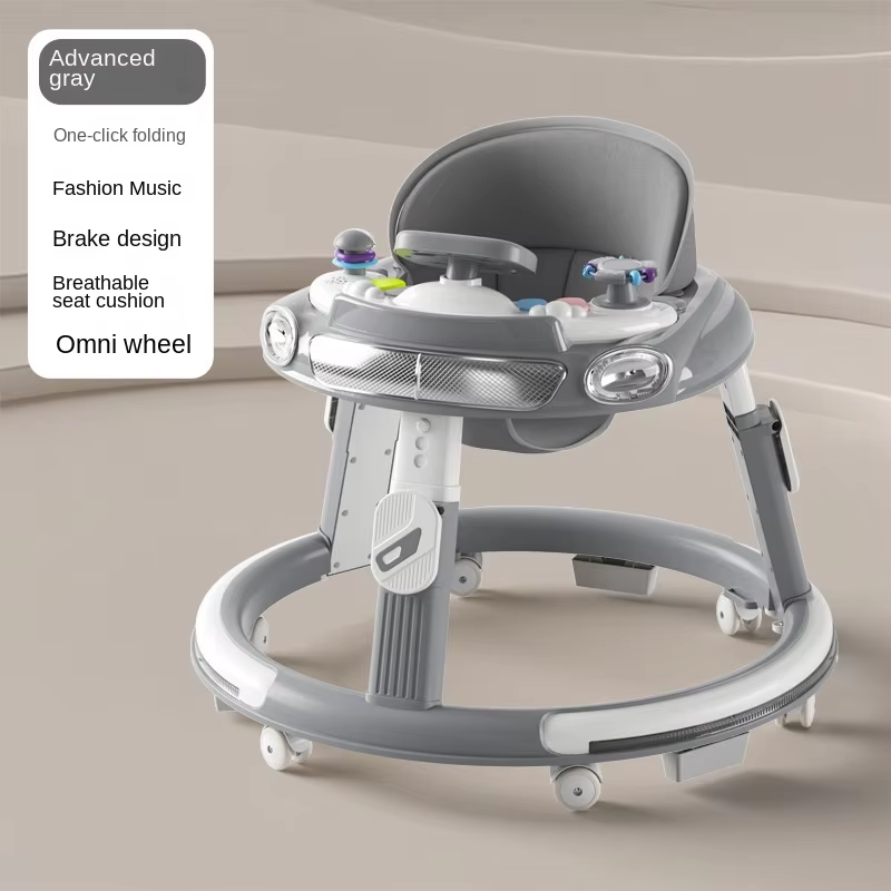 Lazychild Baby Walker 9 Speed Adjustment For Infants 6 18 Months Anti Rollover And Anti O Leg Walking Aid Multi Functional Baby
