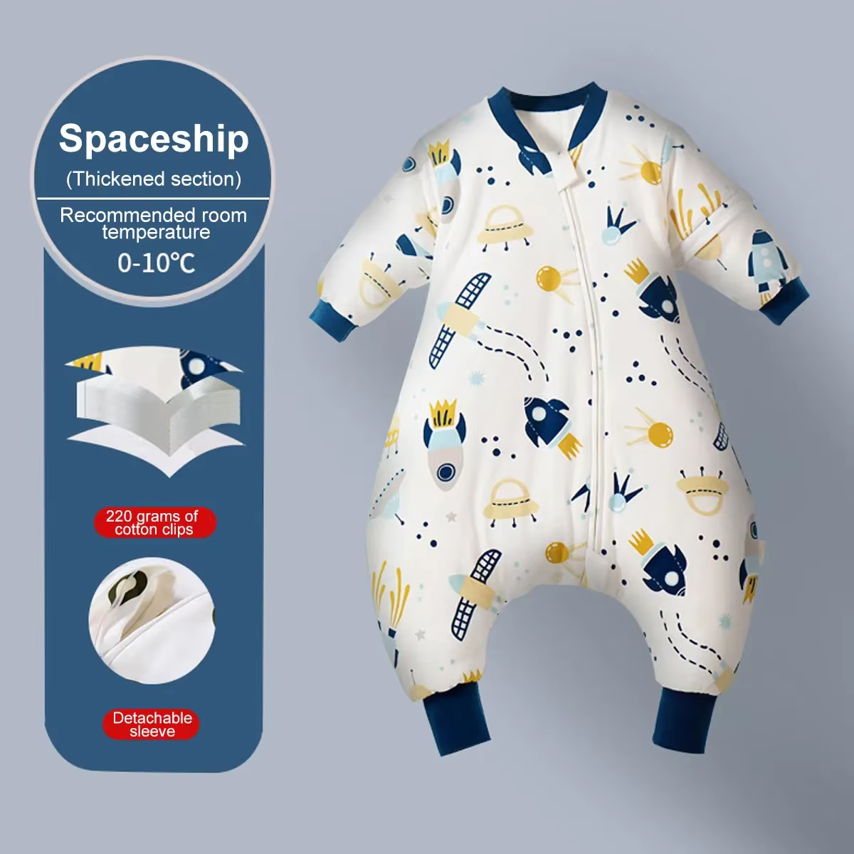 Baby Sleeping Bag Cartoon Children Pajamas Infantil Stuff For Four Seasons Cotton Toddler Sack Kids Sleepwear Bedding Jumpsuit