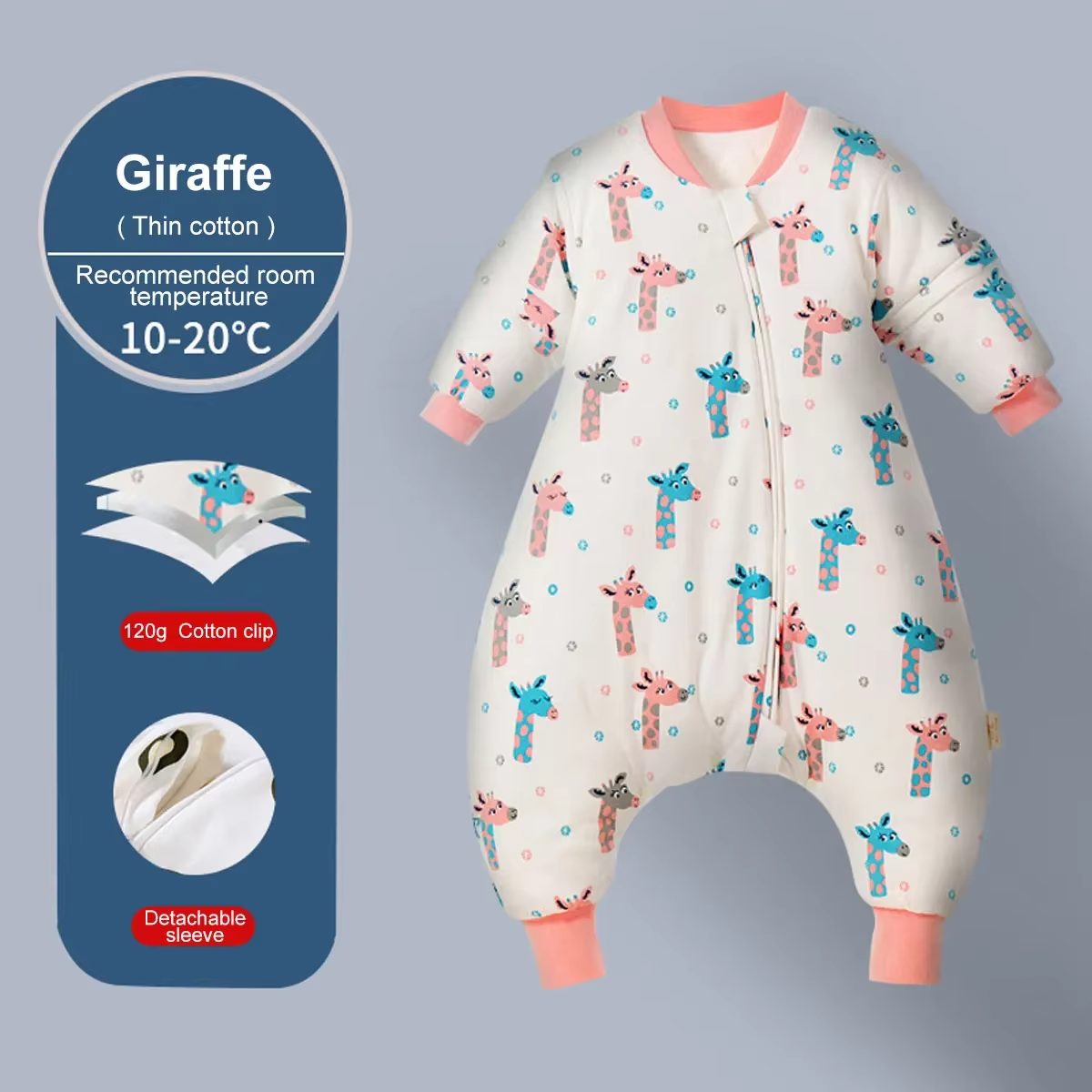 Baby Sleeping Bag Cartoon Children Pajamas Infantil Stuff For Four Seasons Cotton Toddler Sack Kids Sleepwear Bedding Jumpsuit