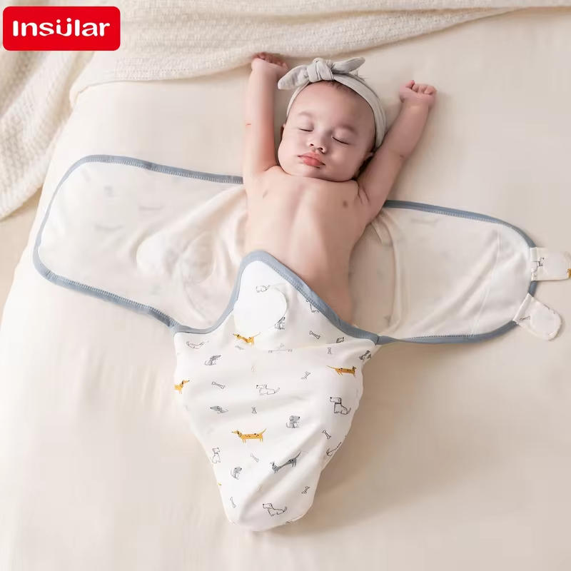 Baby Anti-kick Blanket Cotton Hugging Blanket Four Seasons Infant Newborn SleepSack Baby Anti-startle Sleeping Bags 3 Pcs/Set