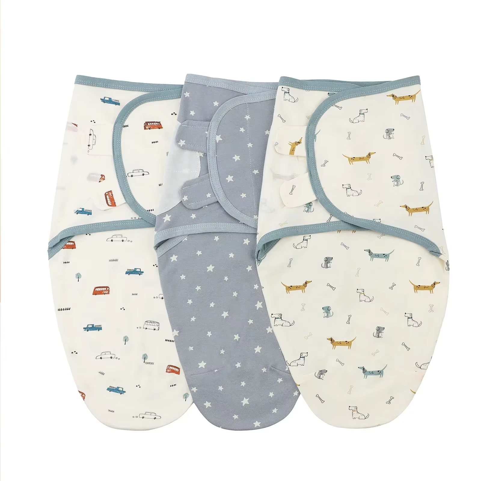 Baby Anti-kick Blanket Cotton Hugging Blanket Four Seasons Infant Newborn SleepSack Baby Anti-startle Sleeping Bags 3 Pcs/Set