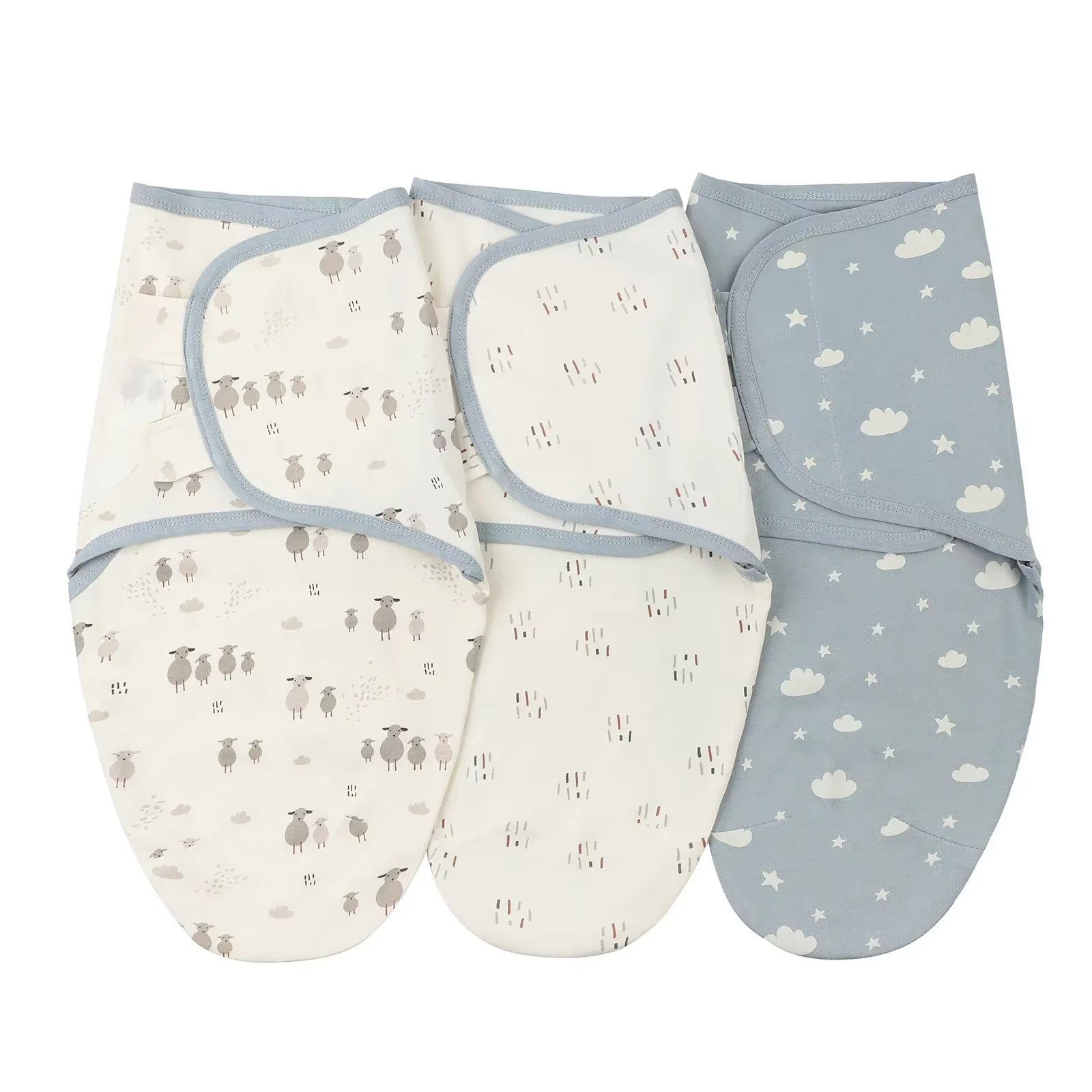 Baby Anti-kick Blanket Cotton Hugging Blanket Four Seasons Infant Newborn SleepSack Baby Anti-startle Sleeping Bags 3 Pcs/Set