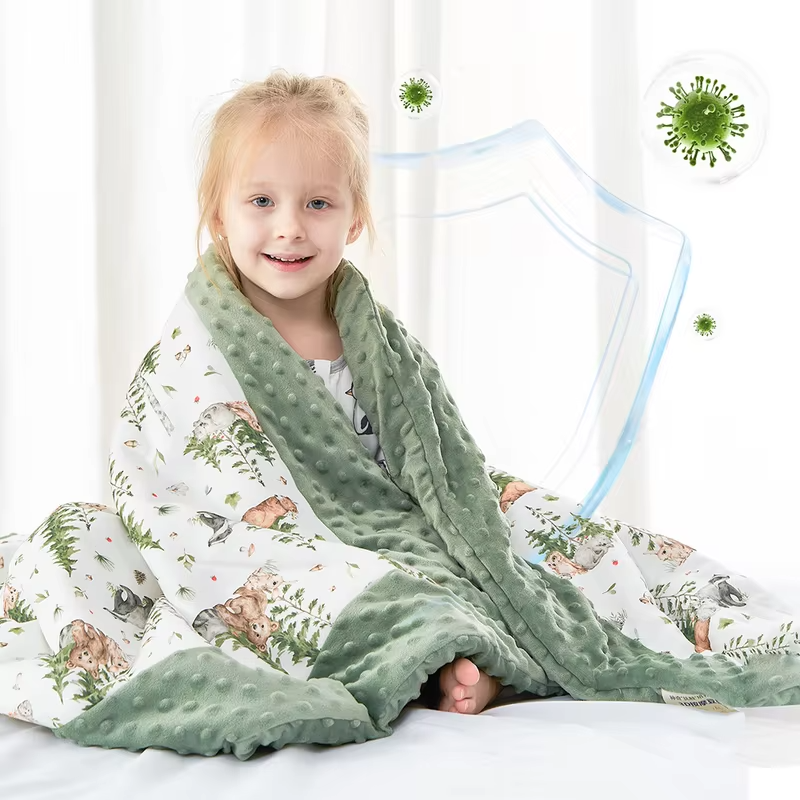 120*150Cm Baby Blanket Winter Warm Baby Quilt Cartoon Bear Printed Doudou Touch Thicker Kids Quilt For Boys Girls