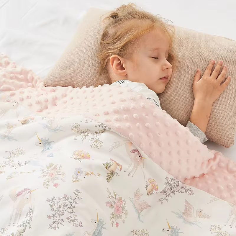 120*150Cm Baby Blanket Winter Warm Baby Quilt Cartoon Bear Printed Doudou Touch Thicker Kids Quilt For Boys Girls