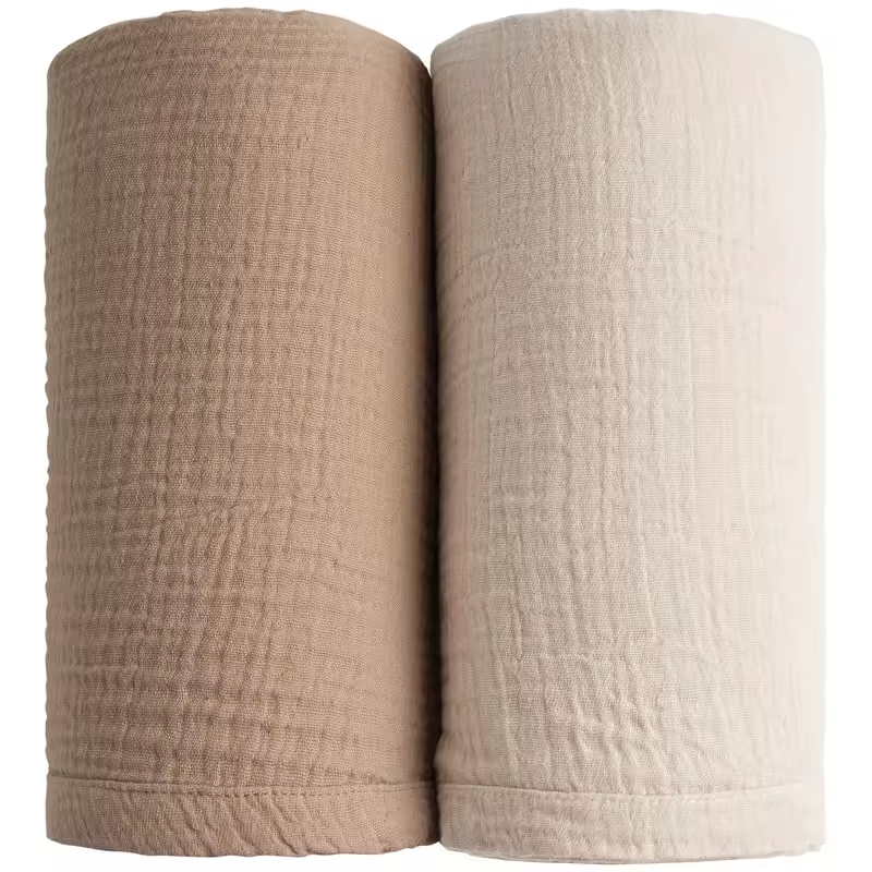 2PC/Set Baby Swaddle Blanket Bedding Soft Cotton Muslin Receive Blankets for Newborn Baby Wrap Stroller Cover Babies Acceesories