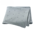Personalized Baby Cotton Blanket for Newborn Stroller Swaddle Wrap Knit Infant Boys Girls Receiving Mats Super Soft Throw Quilt