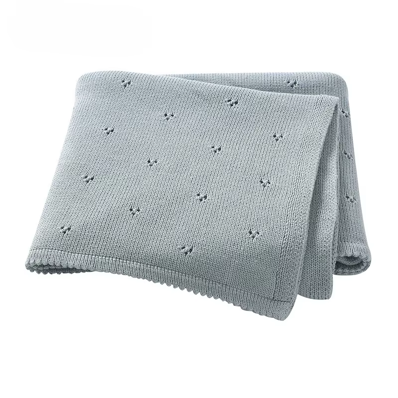 Personalized Baby Cotton Blanket for Newborn Stroller Swaddle Wrap Knit Infant Boys Girls Receiving Mats Super Soft Throw Quilt