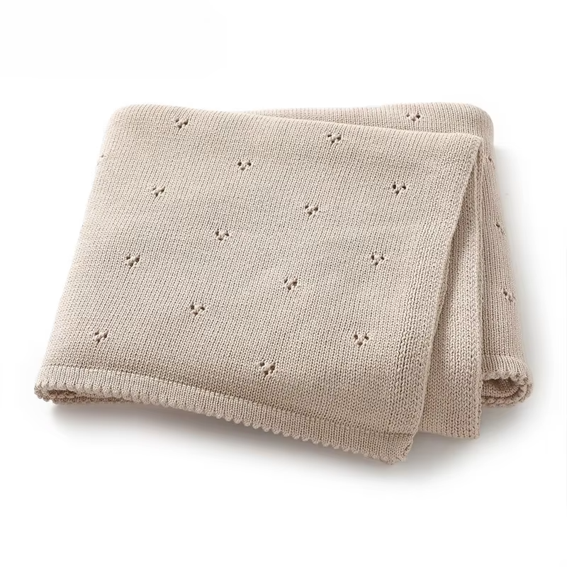Personalized Baby Cotton Blanket for Newborn Stroller Swaddle Wrap Knit Infant Boys Girls Receiving Mats Super Soft Throw Quilt