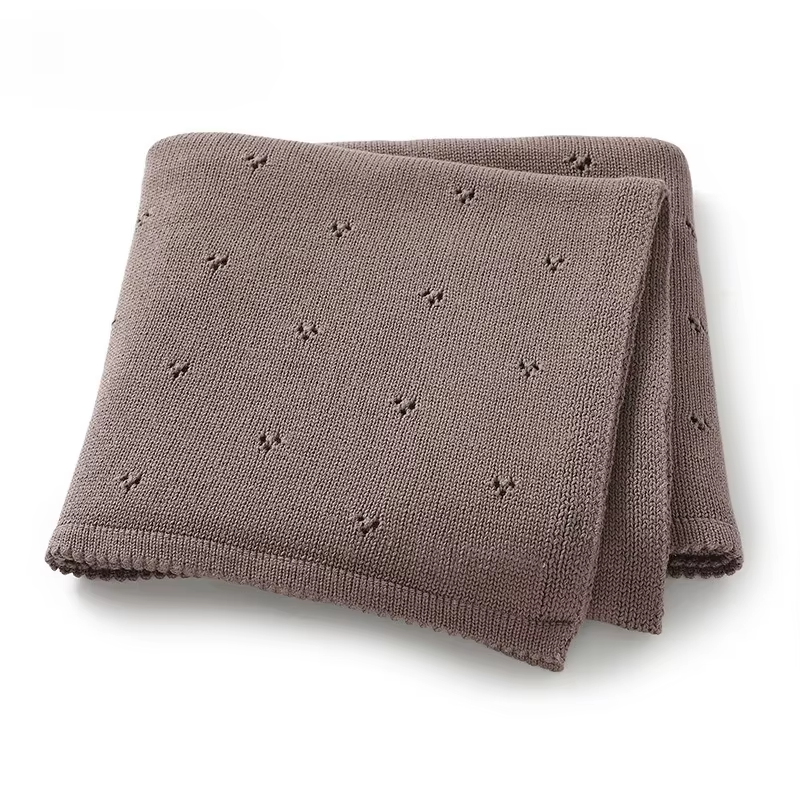 Personalized Baby Cotton Blanket for Newborn Stroller Swaddle Wrap Knit Infant Boys Girls Receiving Mats Super Soft Throw Quilt