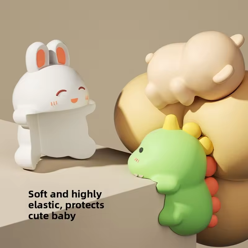 4/8pcs Mini Corner Protector Table Edge Soft Packaging Anti-Collision Strip For Children Cartoon Sticker Baby Protection