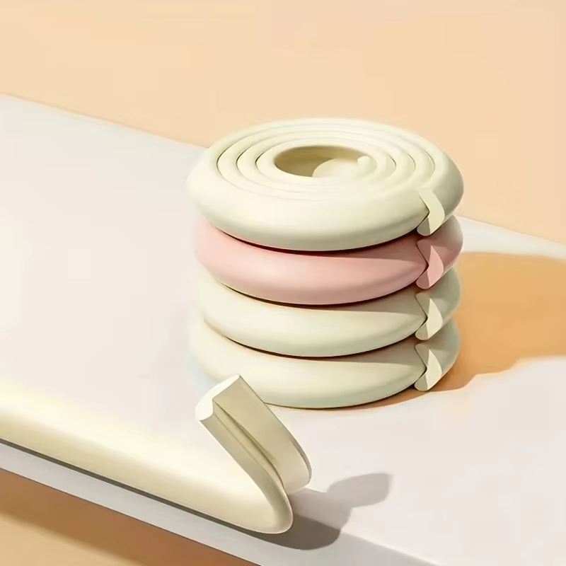 2M Baby Safety Bumper Strip L-Shaped Furniture Corner Protector Soft Foam Edge Guard Table Desk Corner Cushion for Child