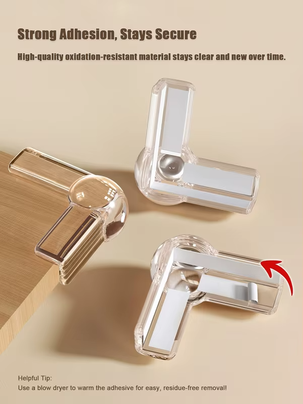 4/12PCS Transparent Furniture Corner Guards Baby Proofing Corner Protectors for Table Thick Soft Edge Bumpers for Kids Safety