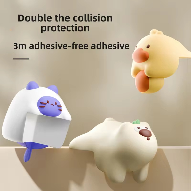 Silicone Table Corner Protector Right Angle Edge Guard for Desk Window Cabinet Cartoon Bumper Pad Home Safety