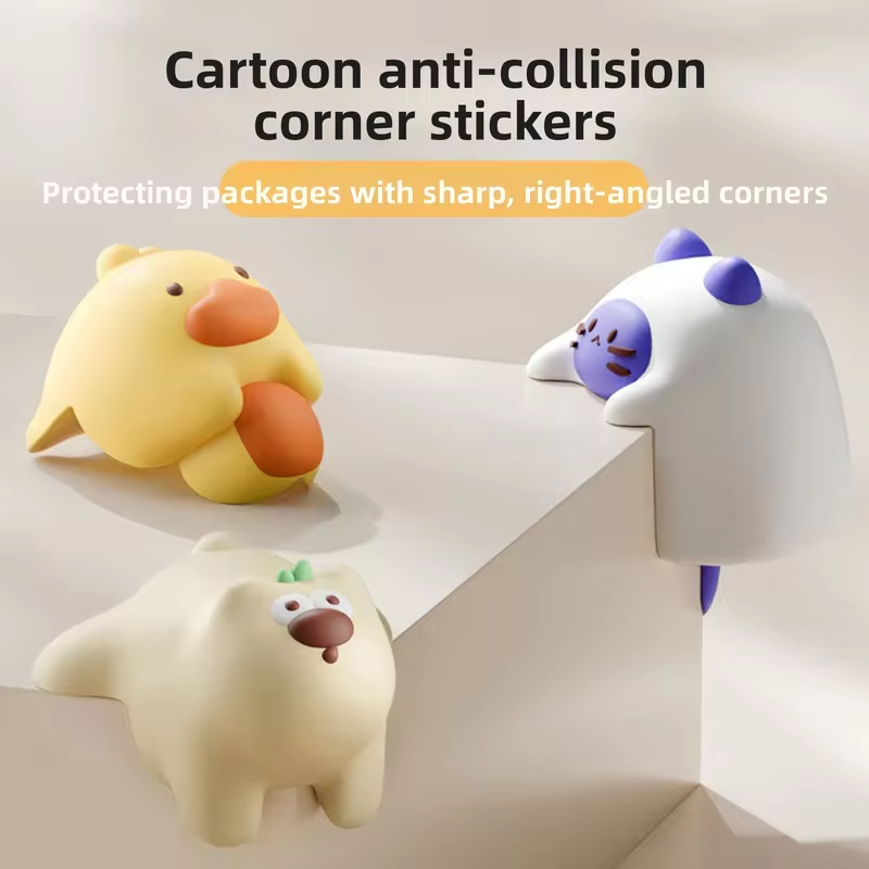 Silicone Table Corner Protector Right Angle Edge Guard for Desk Window Cabinet Cartoon Bumper Pad Home Safety