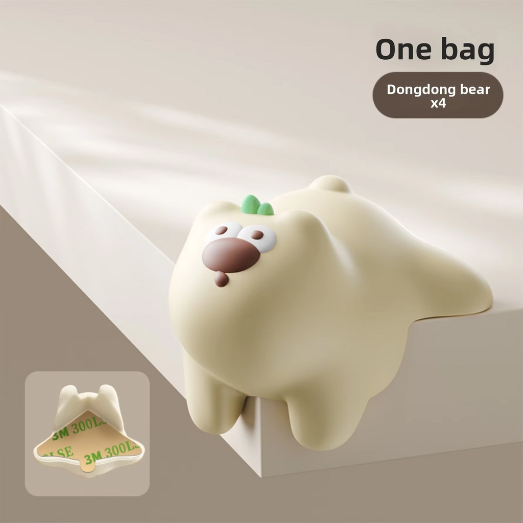 Silicone Table Corner Protector Right Angle Edge Guard for Desk Window Cabinet Cartoon Bumper Pad Home Safety