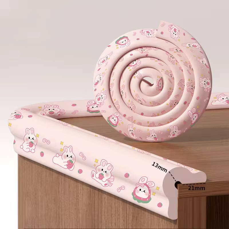2m Desk Edge Guard Strip Baby Safety Cartoon Digital Pattern Wall Corner Protector Thickend Soft Anti Collision Cushion Children