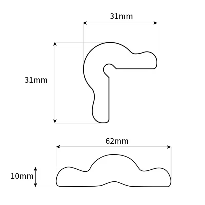 2m Desk Edge Guard Strip Baby Safety Cartoon Digital Pattern Wall Corner Protector Thickend Soft Anti Collision Cushion Children