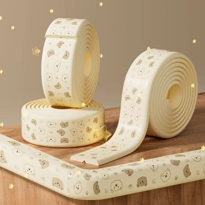 New NBR Anti-collision Strip Traceless Cartoon Bear Edge Corner Protector 8mm Thicken Soft Desk Corner Strip for