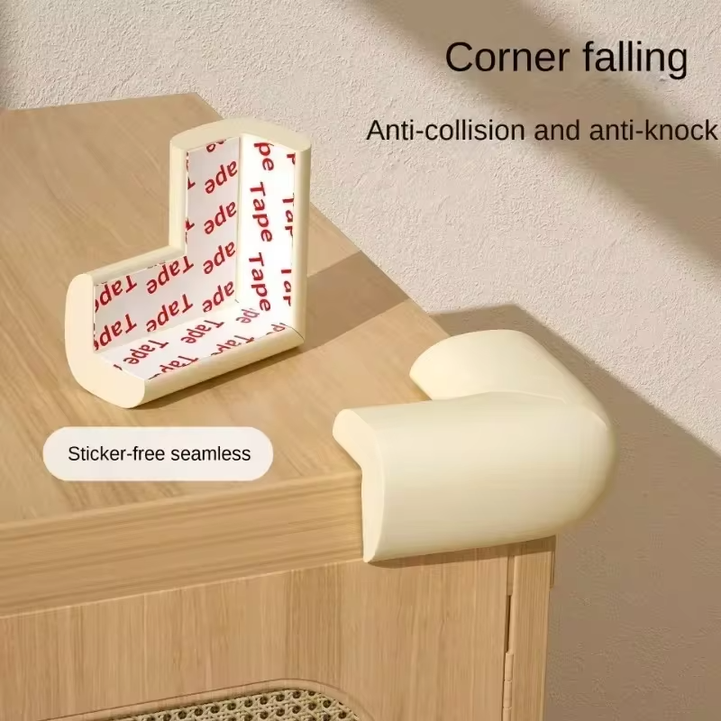 4pc Soft Child Baby Safety Colorful Protector Strip Sharp Edge Table Corner Protection Guards Cover Toddler Infant Anticollision