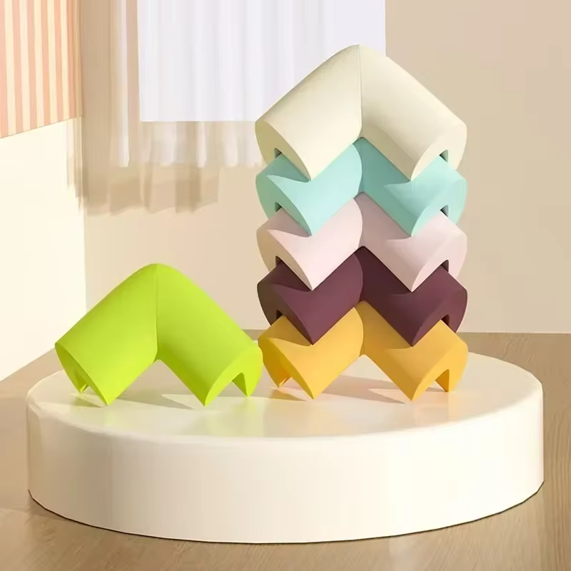 4pc Soft Child Baby Safety Colorful Protector Strip Sharp Edge Table Corner Protection Guards Cover Toddler Infant Anticollision